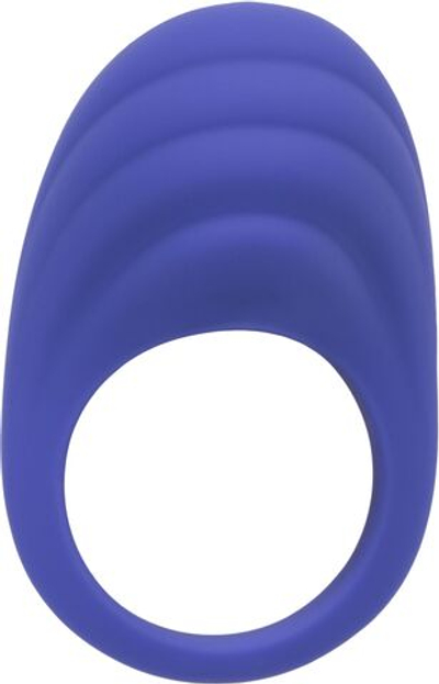 Фиолетовое эрекционное виброкольцо Couples Ring с управлением через приложение (Цвет: синий)