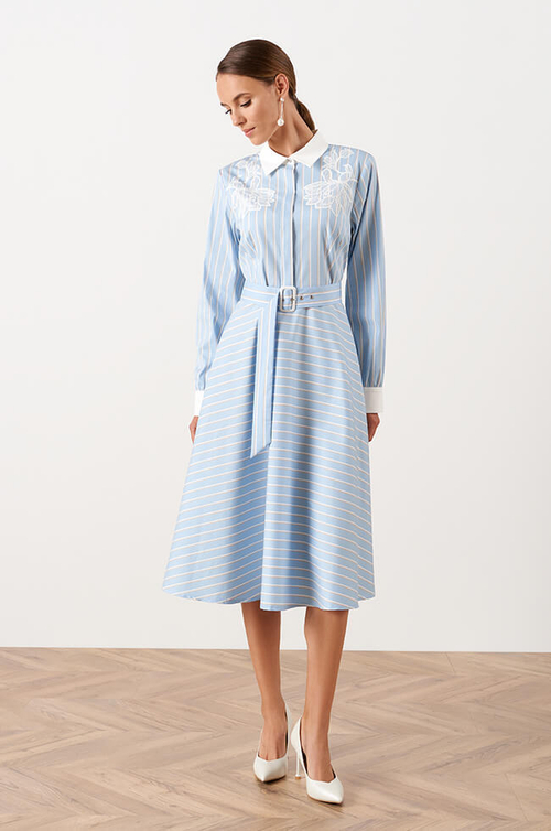 51553 Платье женское (голубой)