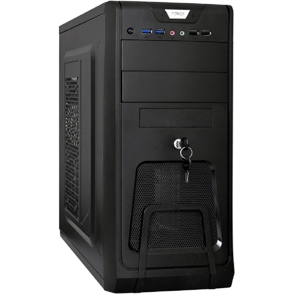 Корпус для компьютера Exegate EX283218RUS Корпус Miditower ExeGate CP-603UB Black, ATX, , 2*USB+2*USB3.0, Audio, замок блокировки кнопки питания