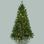 Ёлка «Свет в ночи» 180 см, ПВХ (800 веток) 300 ламп LED (свечение-Теплый белый)