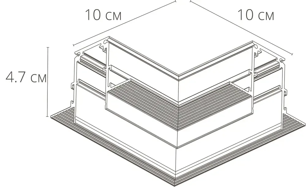 Коннектор угловой для магнитного шинопровода Arte Lamp