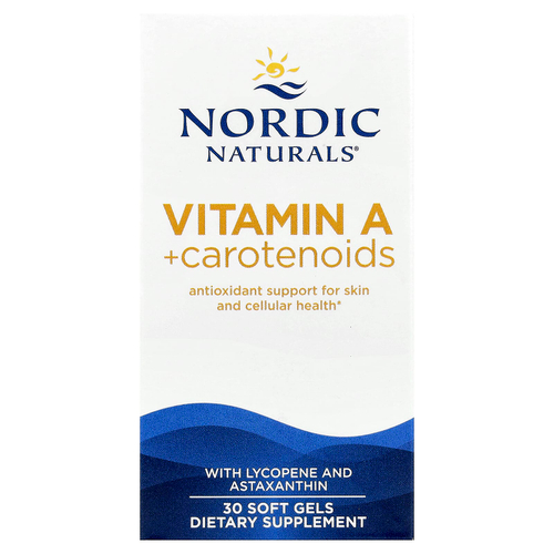 Nordic Naturals, Витамин A + каротиноиды, 30 мягких таблеток