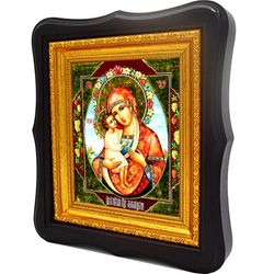 Жировицкая икона Божией Матери на холсте.