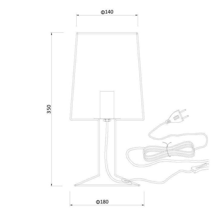 Настольная лампа Lucide Louis 78575/35/31