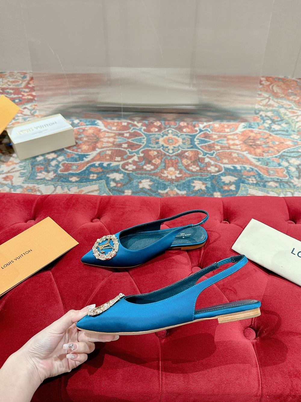 Louis Vuitton Met Slingback Ballerina