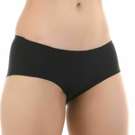 Черные гладкие трусики-шорты (Размер: L) (Цвет: черный)