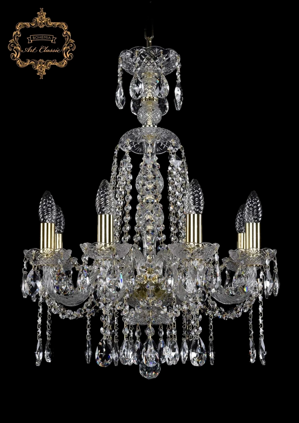 Подвесная люстра Art Classic 11.12 11.12.8.165.XL-62.Gd.Sp