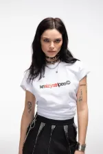 Юбка Kraizy Stripes Макси из джинсы черная