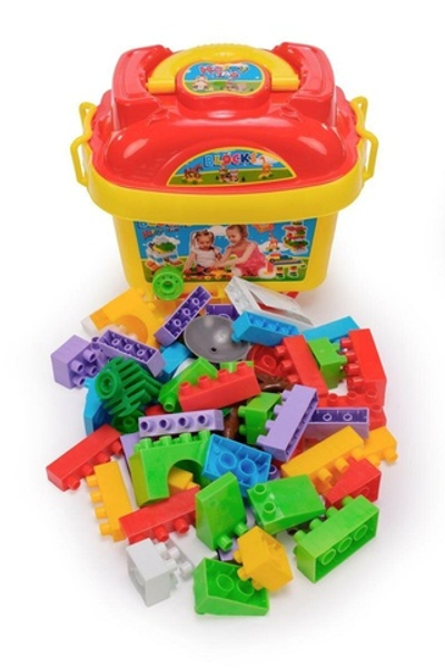 Конструктор в контейнере BLOCKS №58. Артикул Арт.№025(в наборе58 деталей конструктора, контейнер, к