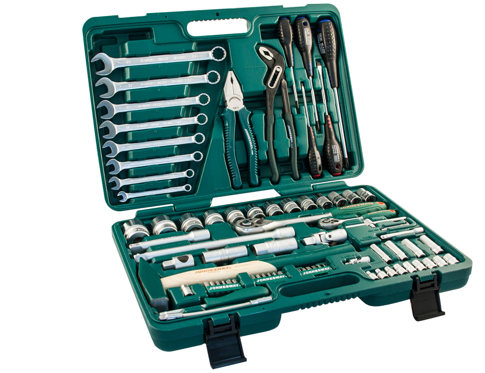 S04H52477S Набор инструмента универсальный 1/4", 1/2"DR, 77 предметов