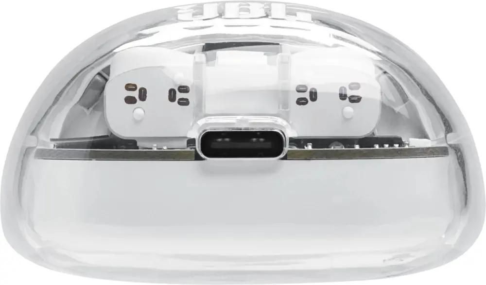 Наушники JBL Tune Flex 2 Ghost Edition, Bluetooth, вкладыши, прозрачный/белый [jbltflex2gwht]