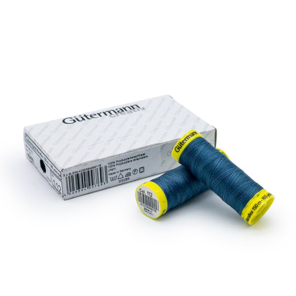 Нитки для трикотажа Gutermann Maraflex 120 (150 метров), 5 кат. | 112 серо-синий джинс