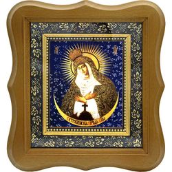 Остробрамская икона Божьей матери на холсте.