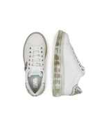 Кожаные кроссовки kushion jellikonic lo lace Karl Lagerfeld - белый(KL62633)