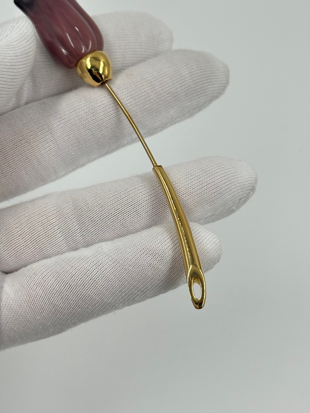 Брошь булавка Тюльпан Givenchy 1978 год