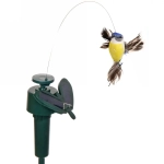 Садовая фигура для отпугивания птиц «Летающая птичка» 30см крутящий элемент, на солнечной батарее