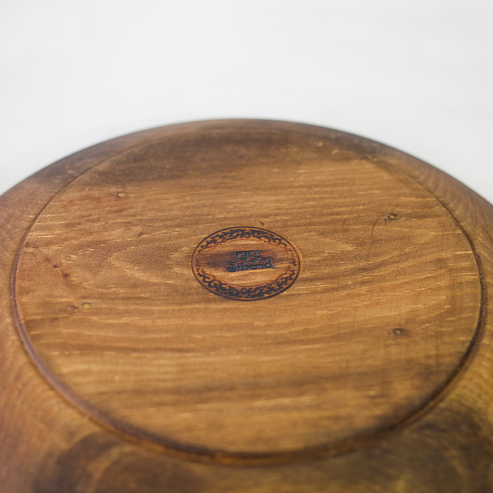 Тарелка-блюдо из древесины сибирского кедра, 29 см. T20