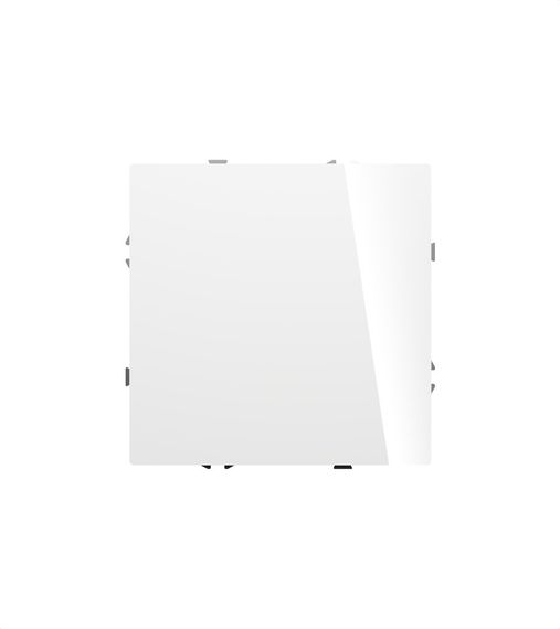 Заглушка Voltum S70 с суппортом, (белый глянцевый) VLS080101