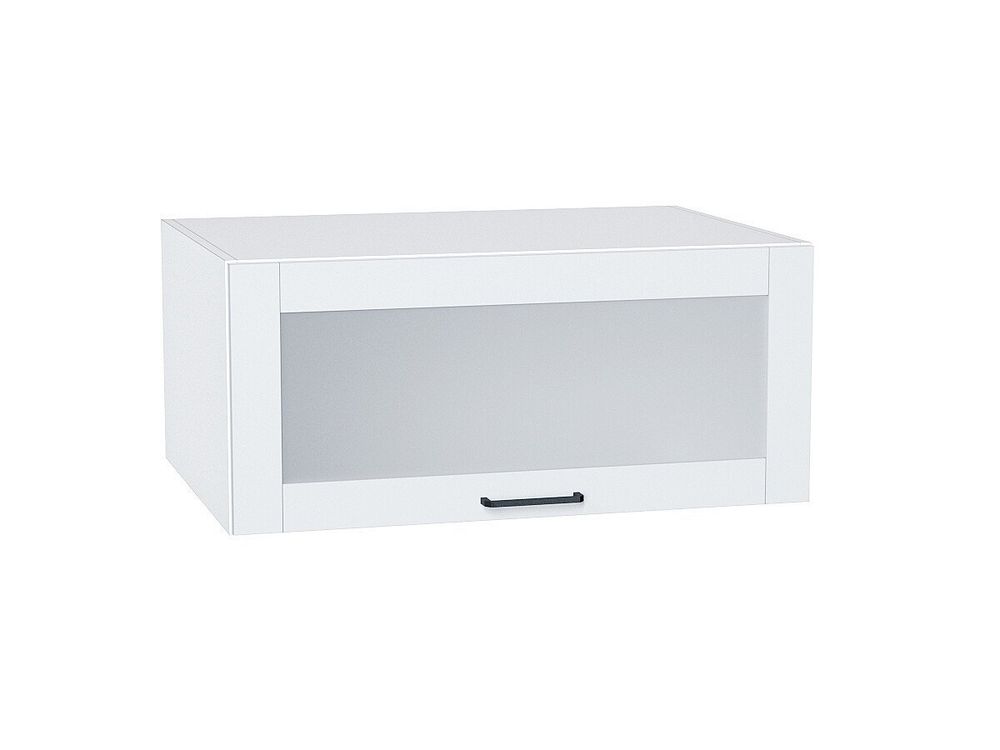 Шкаф верхний горизонтальный остекленный глубокий Флэт Плюс