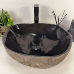 Раковина из речного камня RS-65093 46*40*15 0861