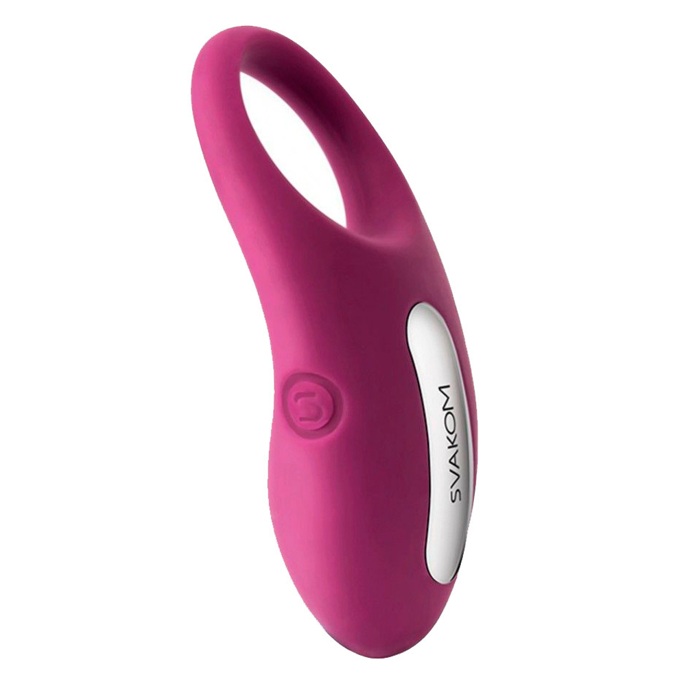 Фиолетовое эрекционное виброкольцо 3см c пультом ДУ Svakom Winni Remote-controlled Vibrating Cock Ring Sring-02 W