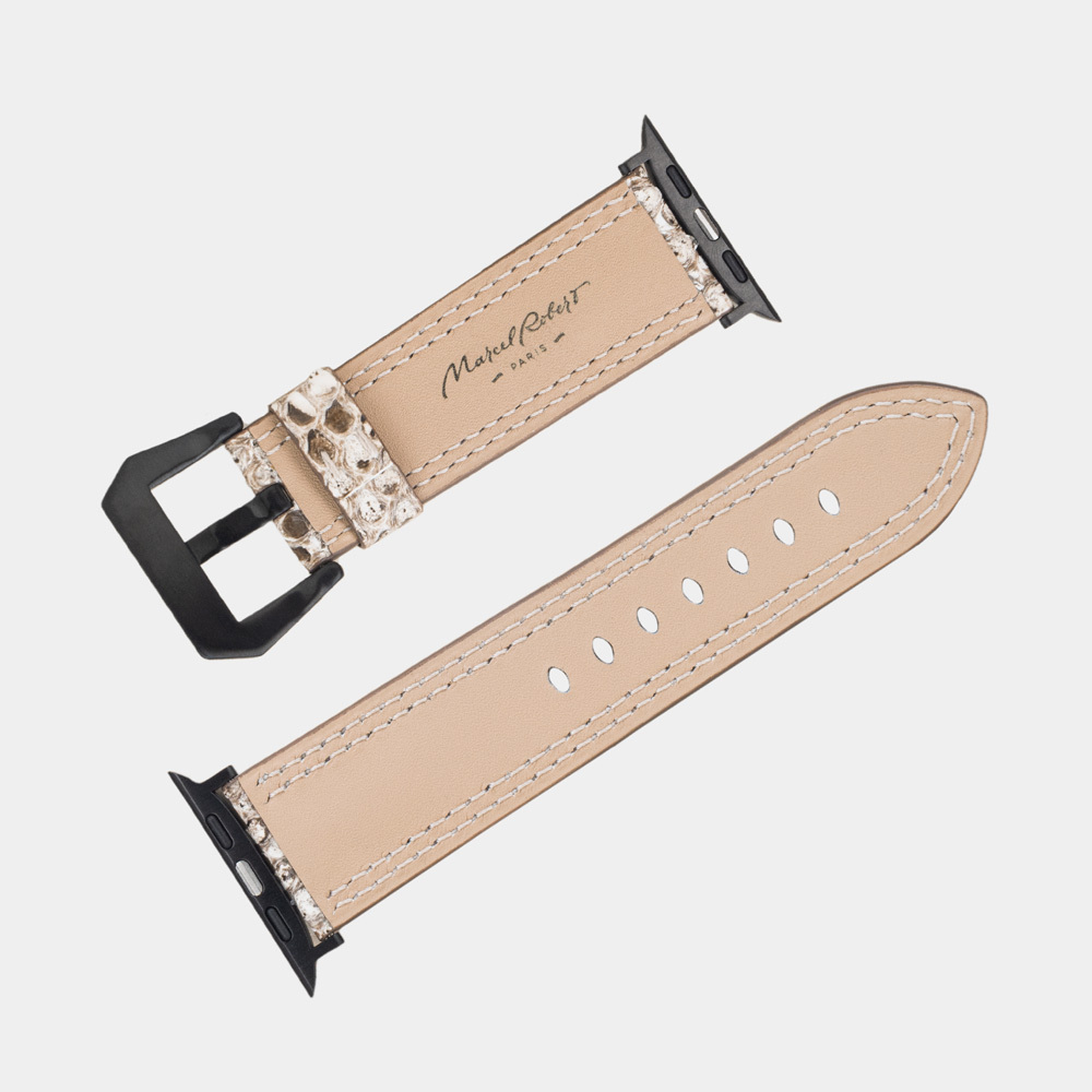 Ремешок для Apple Watch Ultra 49mm из кожи питона, натурального цвета