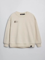 Костюм для девочки, свитшот и леггинсы, бежевый