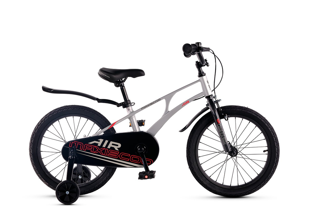 Велосипед 18'' Maxiscoo AIR Стандарт Серый Жемчуг (2025)