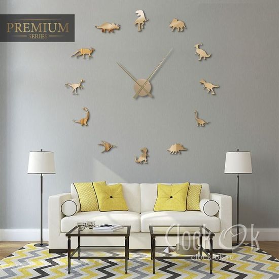 Настенные 3D часы Dino