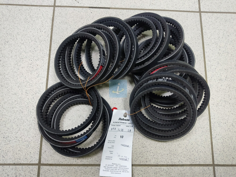 Ремень 11 х 10 х 1230 Rubena XPA-1235 зуб.ЯМЗ-850, ЗИЛ, ЗМЗ