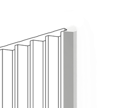 Финишный молдинг HiWood, 270x1,6 см