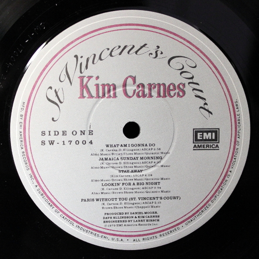 Kim Carnes / St Vincent's Court (LP)
