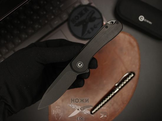 Складной нож Civivi Elementum C907W c клинком из стали D2, рукоять дерево
