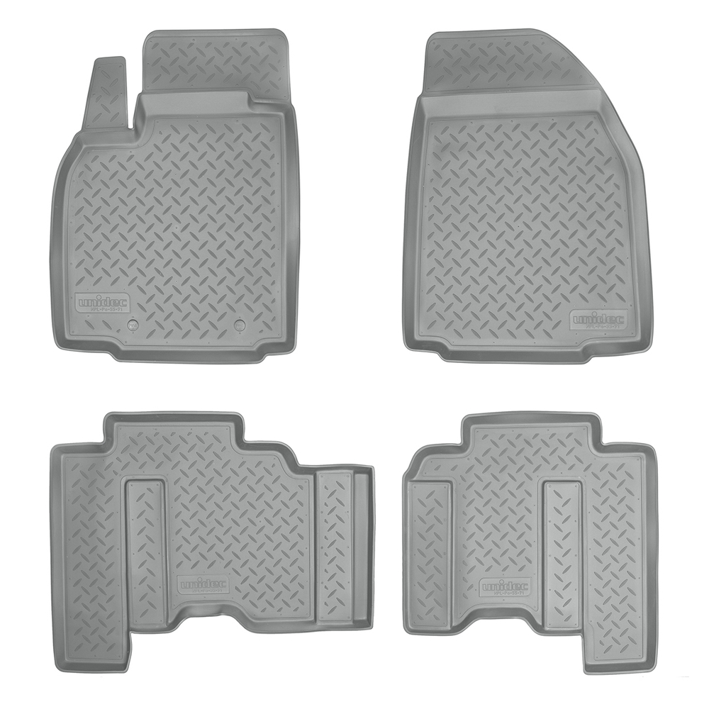 Ковры в салон Norplast/Unidec для Mazda CX-9 (2008-)Полиуретан,Серый, арт.NPL-Po-55-71-G