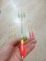 Поплавок для рыбалки огруженный 5+5 kr