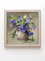 Картины на стену интерьерная на холсте 4 шт, 23*23 см