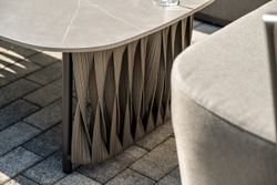 "Флоренция" лаунж-зона из искусственного ротанга, цвет графит