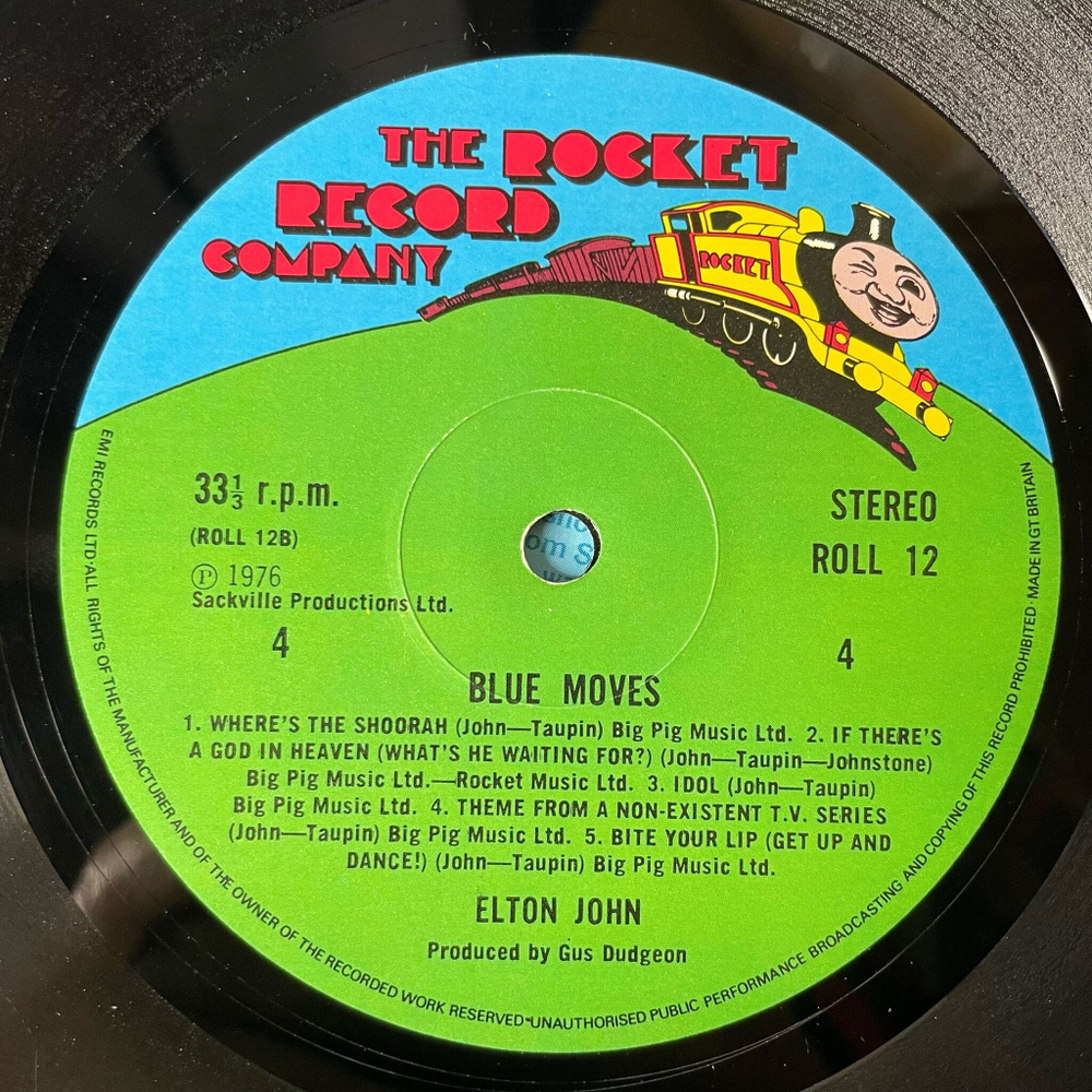 Винтажная виниловая пластинка LP Elton John Blue Moves (UK 1976) Sorry Seems To Be The Hardest Word