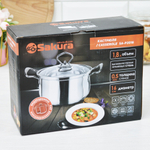 Кастрюля 1,8л нерж SA-P2016