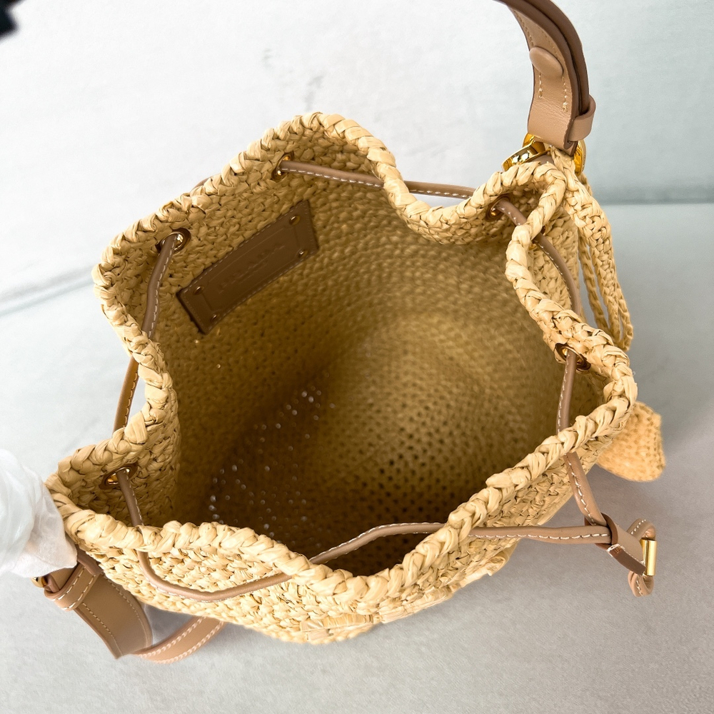 Prada Crochet Mini Bucket Bag