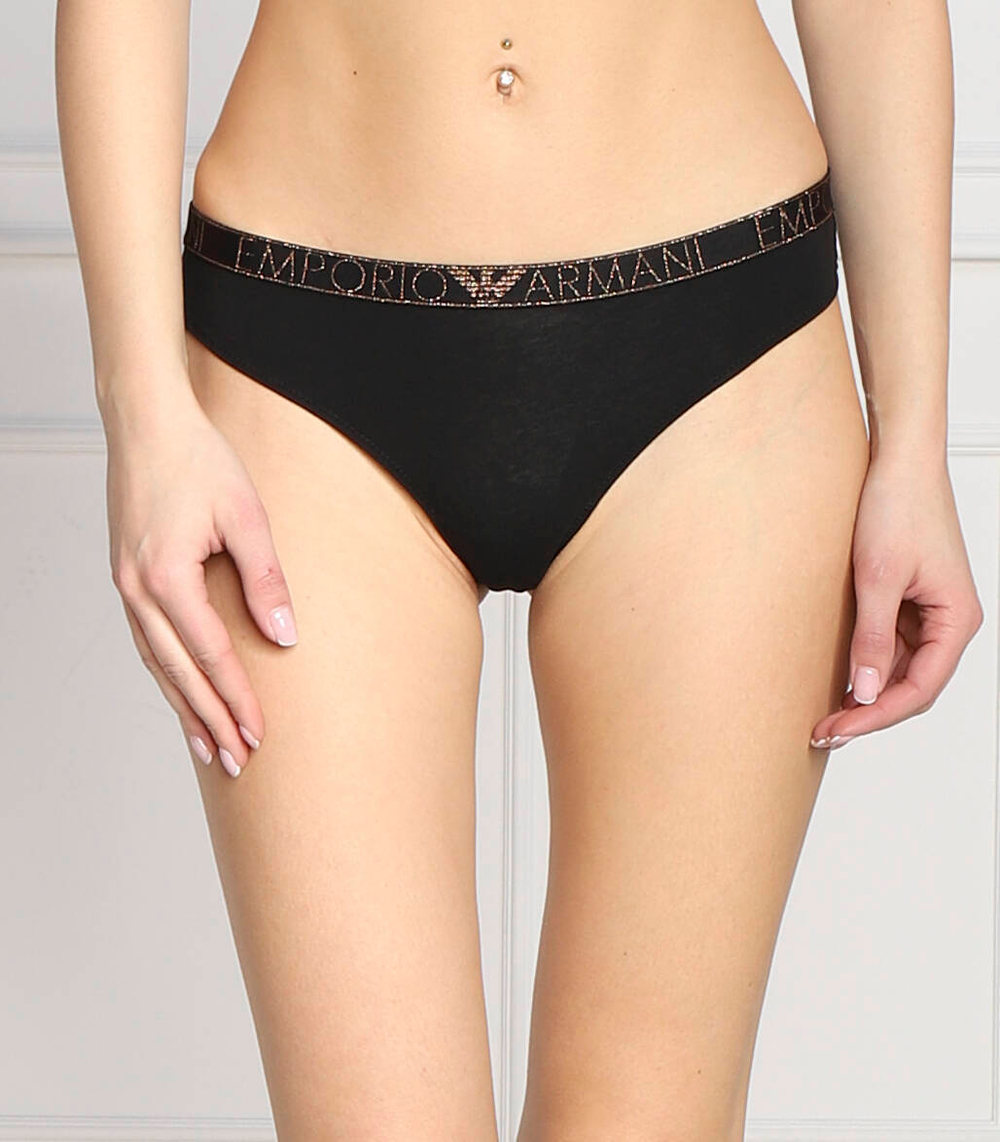 трусики 2 пары Emporio Armani - черный(163334 2F225)