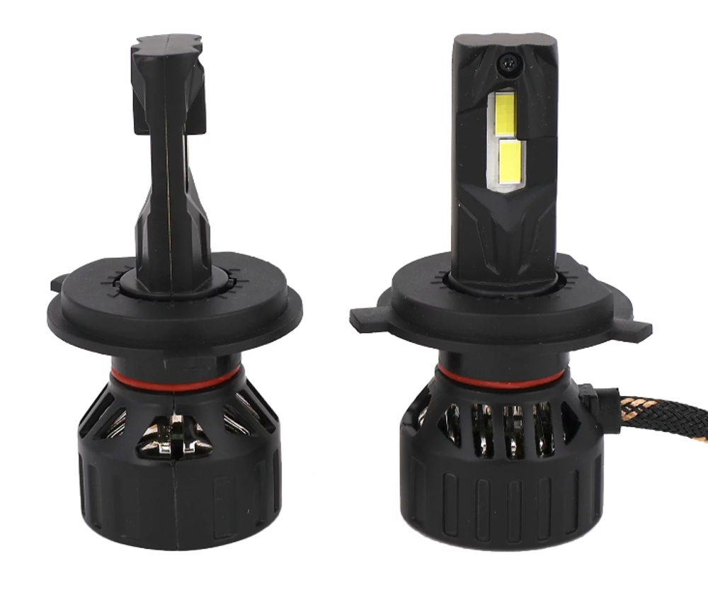 Cветодиодные лампы H4 Sariti F8 с вентилятором, 12V, 40W, 5500K (комплект, 2шт)