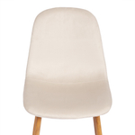 Стул BREEZE (mod. 4724) Велюр/металл , 44 х 53 х 87 см, Light beige (светло-бежевый) HLR1 / натуральный
