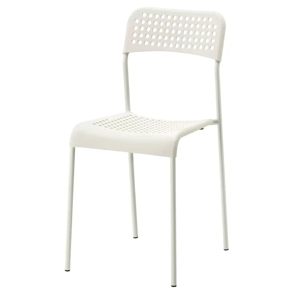 Стол и 4 стула - IKEA MELLTORP/ADDE/МЕЛЬТОРП/АДДЕ ИКЕА, 125х75 см, белый