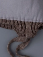 Шапка детская зимняя вязаная и снуд