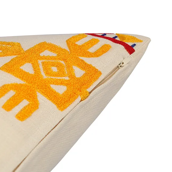 Подушка декоративная по мотивам чувашских орнаментов из коллекции cultural heritage, 45х45 см