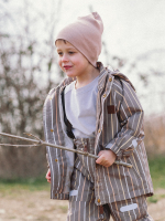 Куртка утеплённая Mjölk Cocoa Stripes, утеплитель 120гр/м2, уценка