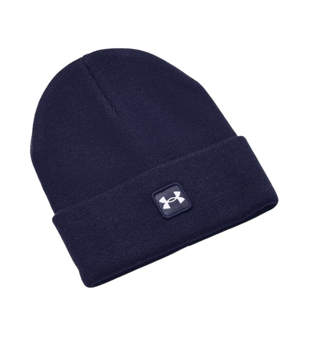 Шапка зимняя Under Armour Golf Halftime Cuff Beanie - midnight navy/white
