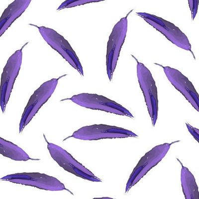 листья на белом фоне