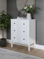 IKEA Комод КЫМОР 3 ящика, HEMNES 108*95*50, белый, КЫМОР (Хемнес ИКЕА)